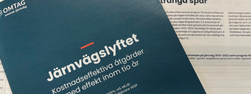 Rapporten har skrivits av Fredrik Bergström, Tore Englén och WSP. Foto: SJ