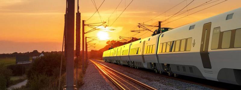 SJ:s nya höghastighetståg Zefiro Express tillverkas av Alstom och ska sättas in i trafik från och med 2026. Det byggs för hastigheter upp till 250 km/tim och kommer rulla på de nya stambanorna i framtiden. FOTO: SJ