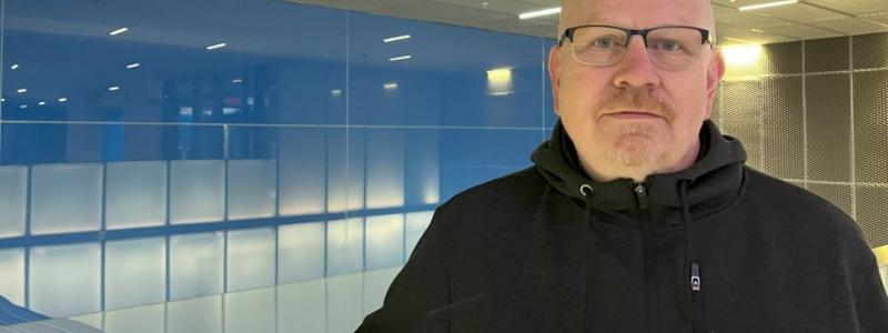 Jouni kom till Länsimetro lite av en slump. Foto: Länsimetro, kredit: M.Partanen