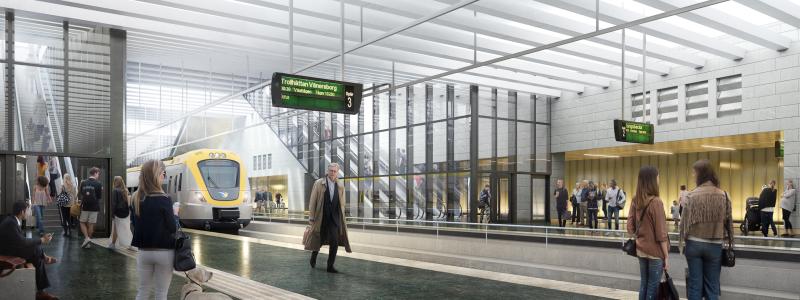 Keep the company levererar system för glas- och dörrpartier till Västlänken. Foto: Keep the company