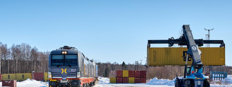Transporten till Göteborgs Hamn tar 23 timmar, och 93 procent av tågen har kommer fram med max två timmars marginal sedan uppstart. Foto: Göteborgs Hamn
