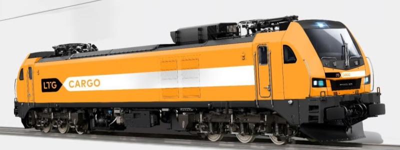 Ellok från Stadler i LTG Cargos färgsättning. De nya loken ska användas i godstrafiken mellan Vilnius och Klaipėda. Bild: LTG Cargo
