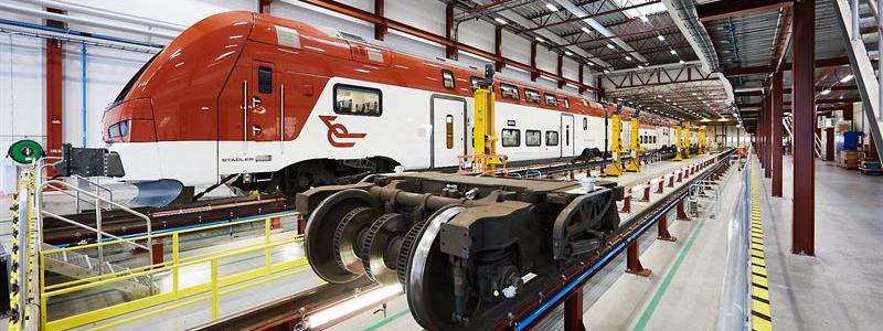 Alstoms nya depå för tågunderhåll. Foto: Alstom