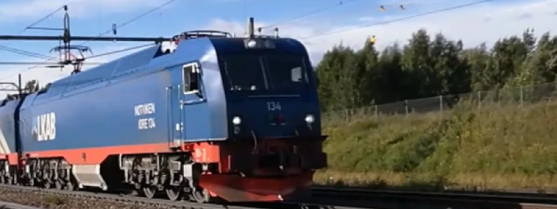 Malmbanan är en livsnerv för malmtrafiken i Norrbotten. Foto: Trafikverket