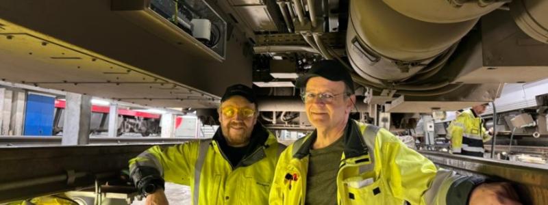 Den nyutvecklad sensorboxen ska ge säkrare drift och har nu installerats på alla SJs tågsätt av Typ 93. Foto: Mantena