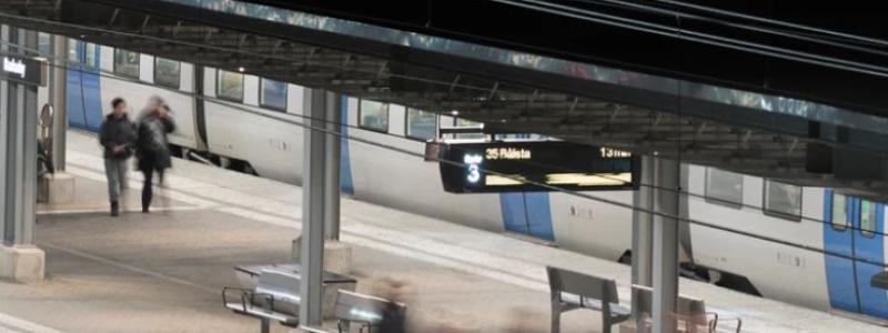 Ny plattform utmed spår 6 i Mjölby. Foto: Trafikverket
