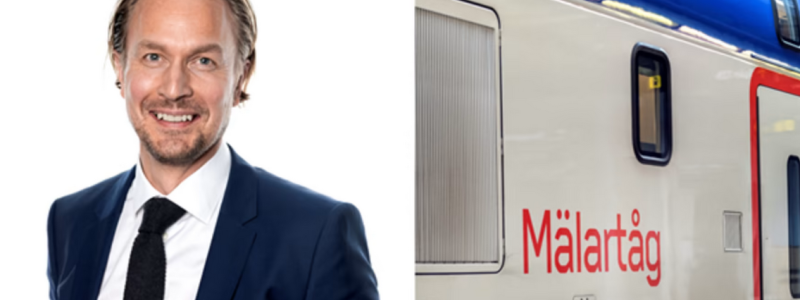 Joakim Sundh har utsetts till ny vd för MTR Mälartåg. Foto: MTR