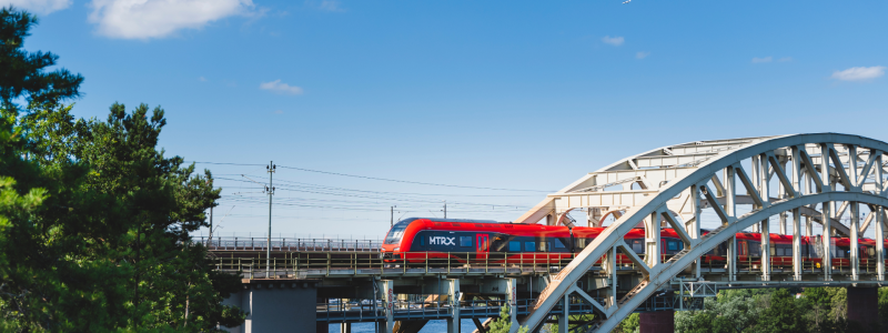 MTRX snabbttåg på väg till Västkusten. Foto: MTRX