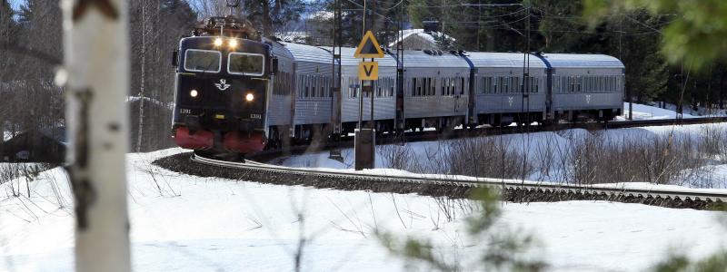 SJ ansvarar för trafiken på sträckan och valde trots inställda avgångar att inte sätta in några ersättningsbussar. Enligt bolaget hade väder- och temperaturförhållandena gjort även vägtransporter osäkra. Foto: SJ