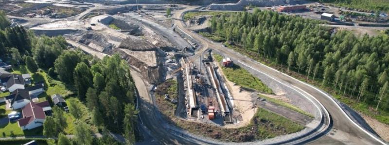 Niam Infrastructure är delaktiga i att utveckla ett kritiskt järnvägsinfrastrukturprojekt som förbinder Boden Industrial Park med den huvudsakliga järnvägslinjen, Malmbanan. Foto: Niam