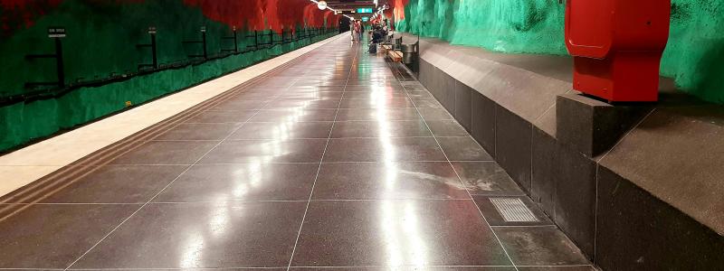 Solna centrums tunnelbanestation. Foto: Niklas Fredengren/Unsplash