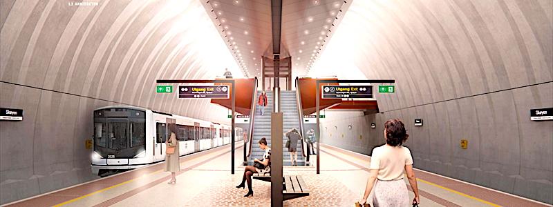 Bravida Norge har fått uppdraget att installera all el vid Skøyens nya tunnelbanestation. Bild: Bravida Holding