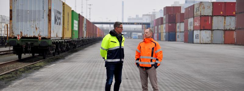 Kombiterminal Foto: Port of Helsingborg