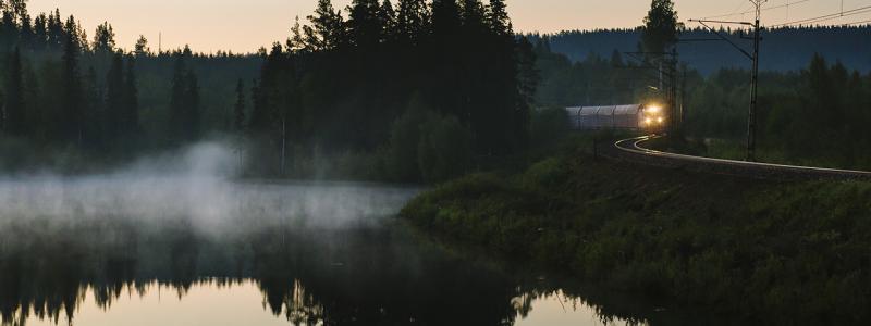 Hastighetshöjande åtgärder på järnväg i Sollefteå. Foto: Matilda Holmqvist, Johnerbildbyrå