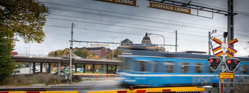 Snart öppnar en ny planskild korsning vid Frescati. Foto: SL