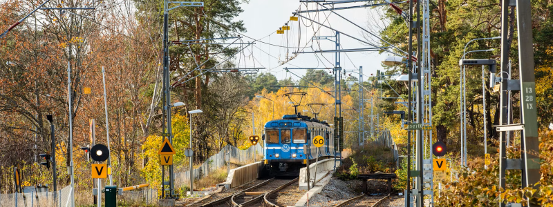 Saltsjöbanans tågtrafik återupptas  mellan Saltsjö-Järla och övriga stationer. Foto: Mikael Ullén/Region Stockholm