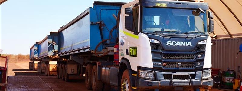 Scania och det australiensiska företaget Fortescue ska utveckla vägtransporttåg för gruvdrift Foto: Scania