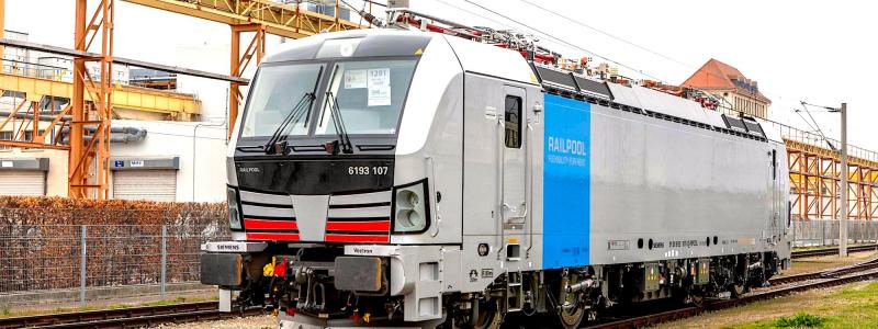 Siemens Mobility framhäver att de nya lokomotiven från Railpool levererar en effekt på 6,4 megawatt och kan nå hastigheter upp till 230 km/h. Foto: Siemens Mobility
