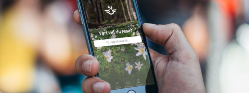 SJ noterar 1,2 miljoner besök på sajten och i appen första dygnet. Foto: SJ