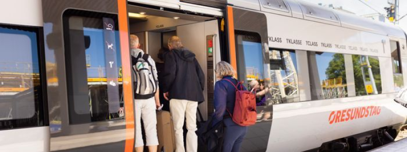 Pågatågen har under årets första åtta månader haft en resandeökning på sju procent jämfört med samma period föregående år. Fotograf/Källa: Skånetrafiken