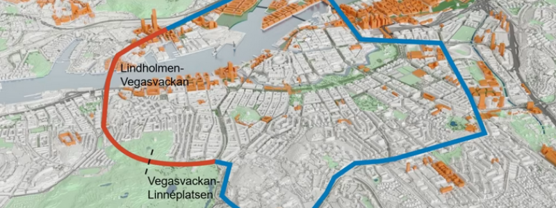 Det blir ytterligare en älvförbindelse i Göteborg mellan Linnéplatsen och Lindholmen. Bild: Göteborgs Stad Trafikkontoret