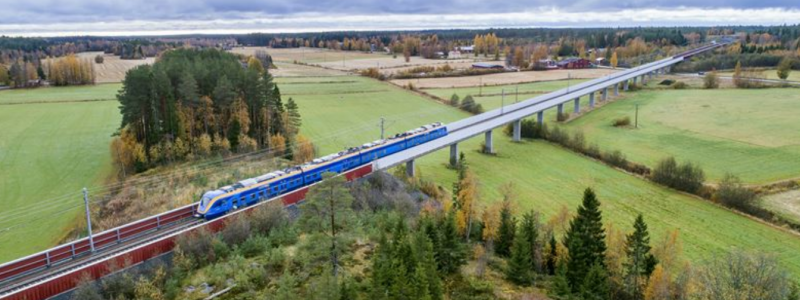 AFRYs uppdrag avser projektering, förfrågningsunderlag samt bygghandlingar för järnvägssträckningen Ytterbyn - Bureå. Foto: AFRY