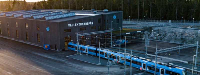 98,9 procent punktlighet då Transdev började köra Roslagsbanan. Foto: Transdev