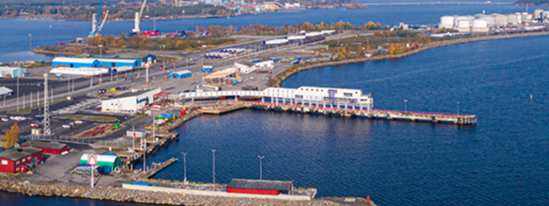 Ny tåglinje mellan Umeå hamn och Göteborg. Foto: Inab