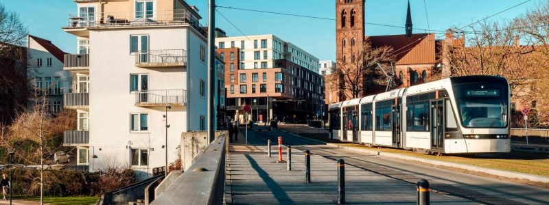 Nu testkörs Odenses nya spårväg inför starten i slutet av maj. Foto: Odense Letbane