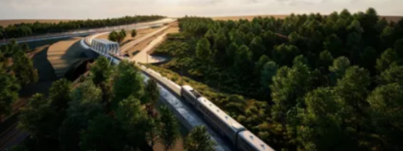 Regeringen ger klartecken för byggstart av sträckningen Hallsberg–Stenkumla. Foto: Trafikverket