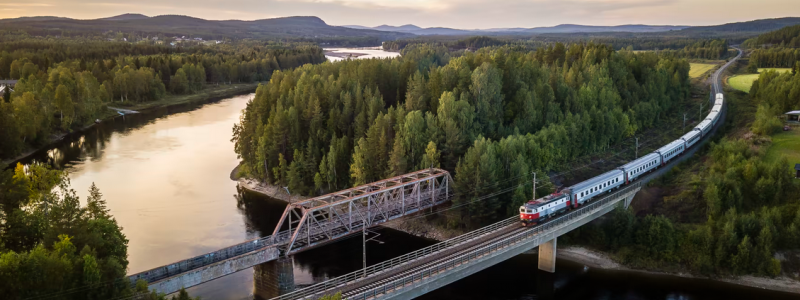 Sweco har fått i uppdrag att projektera två delsträckor för Norrbotniabanan. Foto: Marcel Köppe, Trafikverket