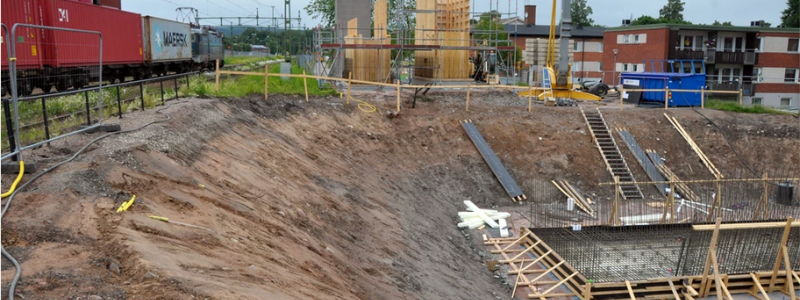 Stationsområdet och bangården i Säter uppgraderas. Foto: Trafikverket