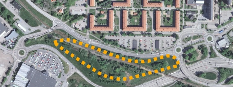 Trafikverket dubbelspår vid Brunnsbo för att minska störningskänsligheten i järnvägssystemet. Foto: Trafikverket