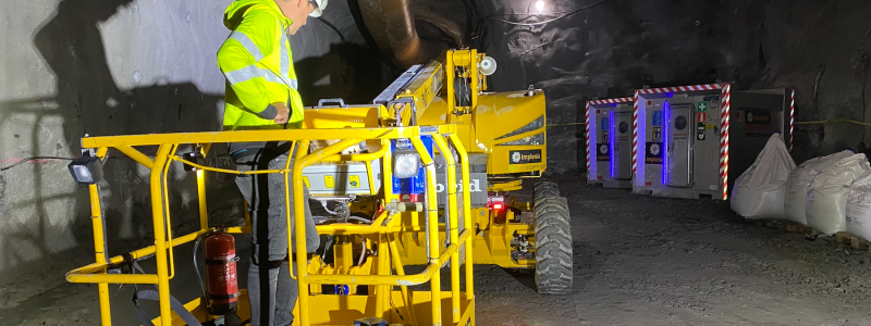 Blå linjen i Stockholms tunnelbanenät förlängs från Kungsträdgården till Nacka. Foto: Implenia