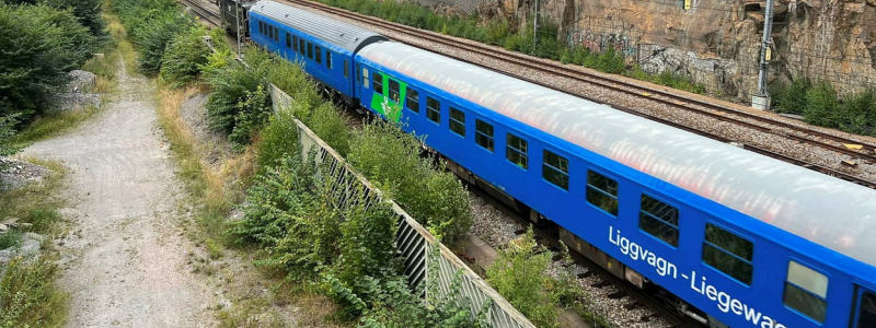 Nu har första nattåget till Hamburg avgått från Stockholm C. Foto: SJ