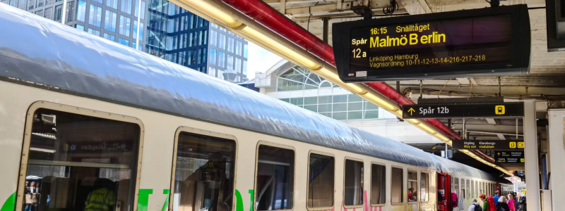 Snälltåget på Stockholm C. Foto: Snälltåget