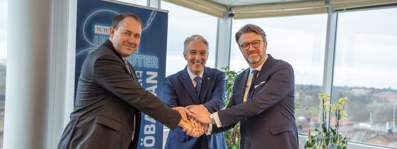 Zdeněk Sváta, Jan Harder (Škoda Group) och Erik Norling (SL/Region Stockholm) Foto: SL