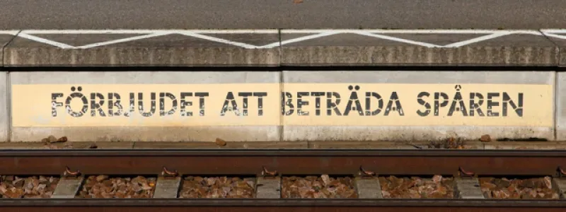 Spårspring slår hårt mot Höör. Foto: Trafikverket