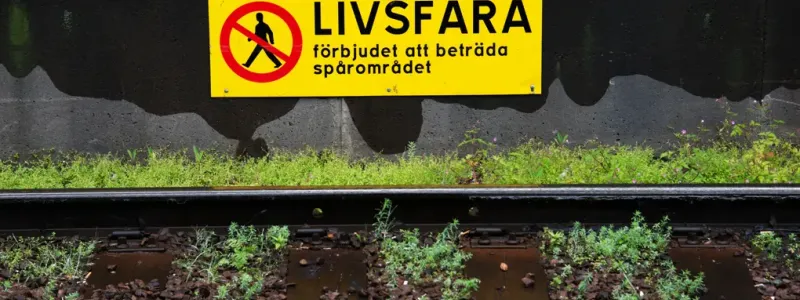 Under 2025 orsakade spårspring mer än 7 000 förseningar. Foto: Trafikverket