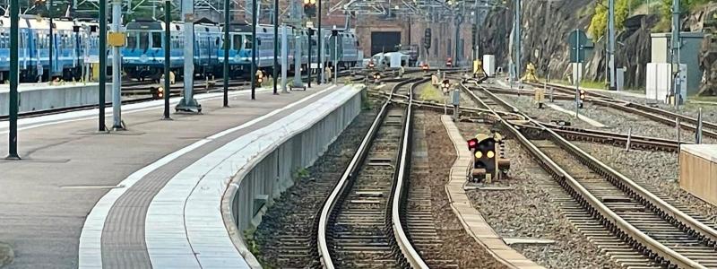 Även för lokalbanorna är spårspringet ett stort problem. Roslagsbanans tåg har en bromssträcka upp mot 600 meter. Foto: Stina Wickenberg
