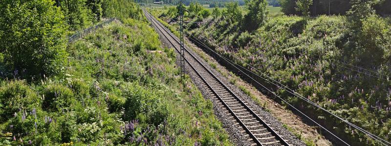 Finskt järnvägsspår. Foto: Väylävirasto
