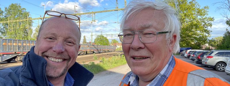 Otto Nilsson Inlandsbanan AB och Lars Yngström Tågåkeriet i Bergslagen AB. Foto: Inlandsbanan