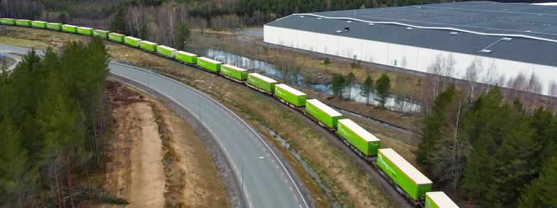 Bring Intermodal förbättrar tågtransporterna mellan Oslo och Torsvik i Jönköping. Foto: Bring