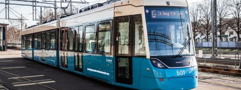 Totalt har 40 spårvagnar av typen M33 levererats till Göteborg. Foto: Eddie Löthman