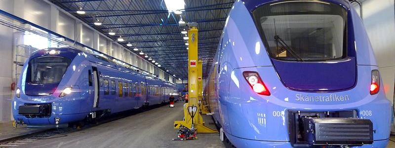 Underhållsdepå i Hässleholm. Bild från 2010. Foto: Jernhusen