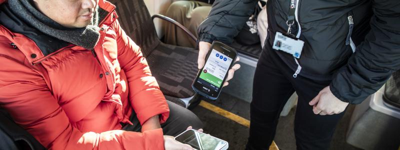 Antalet kontroller ökar i hela Göteborgsregionen. Foto: Västtrafik