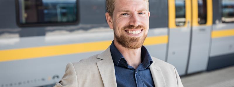 Pontus Gunnäs, affärschef tåg på Västtrafik. Foto: Eddie Löthman