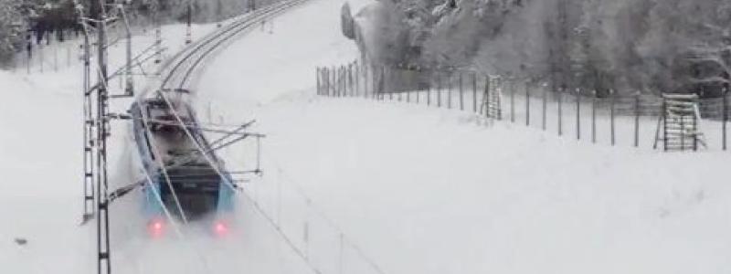 Stängselåtgärden förbättrar förutsättningarna för rennäringen i området samt minskar tågförseningar orsakade av ren- och viltpåkörningar. Foto: Trafikverket