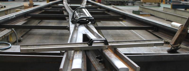 Tillverkning av spårväxelkomponent Foto: Vossloh