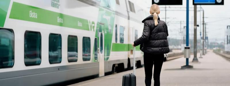 Under de första sju månaderna av 2024 ökade antalet resenärer med två procent jämfört med föregående år. Foto: VR, kredit. Kuva
